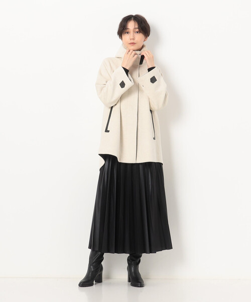 K.T KIYOKO TAKASE アンゴラウール ショートコート ブラウン 毎年人気を誇るアンゴラウールコート！今年は甘めで華やかなブラウン