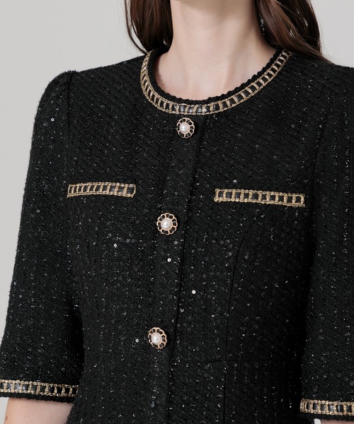 「Leja」 ニットワンピース SMALL ブラック レディース_画像8