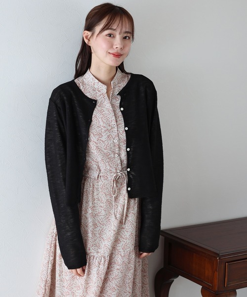 「BLUEEAST」 ニットカーディガン MEDIUM ブルー レディース_画像9