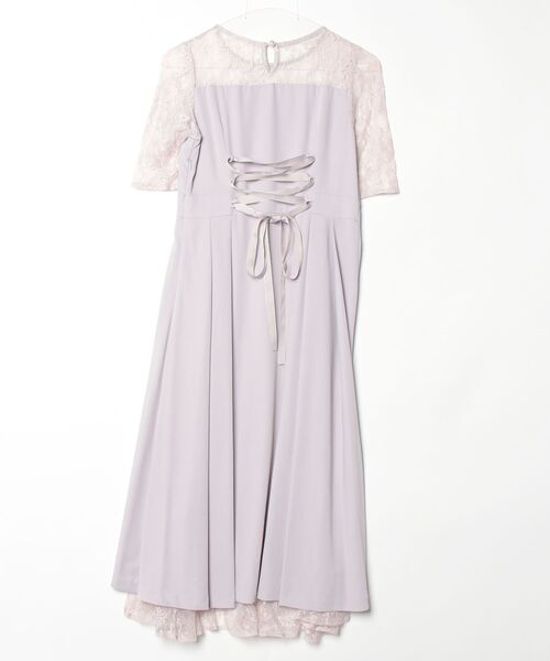 「Fashion Letter」 「haremode」半袖ワンピース S ラベンダー レディース_画像2