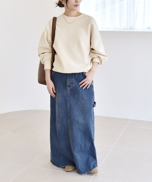 「quaranciel」 スウェットカットソー ONE SIZE ブラック レディース_画像2