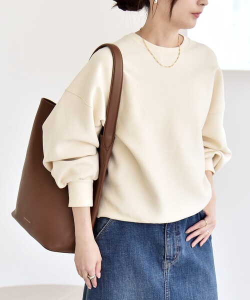 「quaranciel」 スウェットカットソー ONE SIZE ブラック レディース_画像3