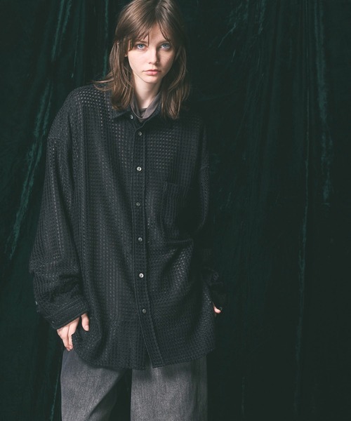 MAISON SPECIAL（メゾンスペシャル） 長袖シャツ 2 ブラック メンズ