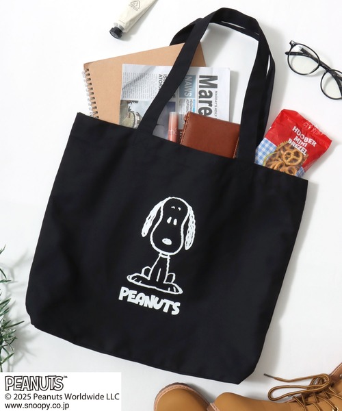 【美品】PORTER PEANUTS SNOOPY キャンバス　トートバッグ PEANUTS トートバッグ PEANUTS SNOOPY（ピーナッツ スヌーピー