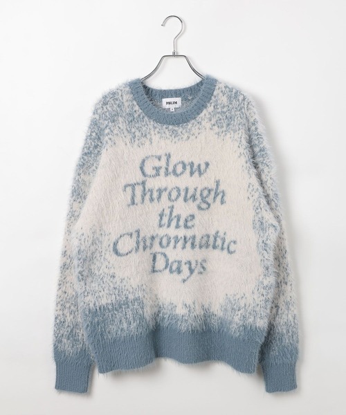 「PBLIM」 長袖ニット FREE チャコールグレー レディース_画像6