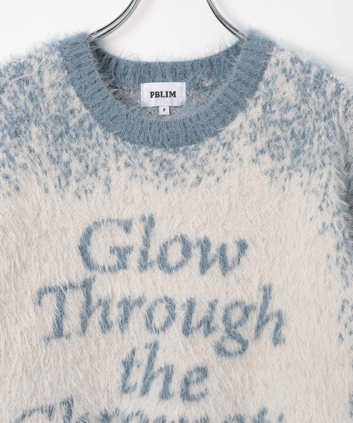 「PBLIM」 長袖ニット FREE チャコールグレー レディース_画像7