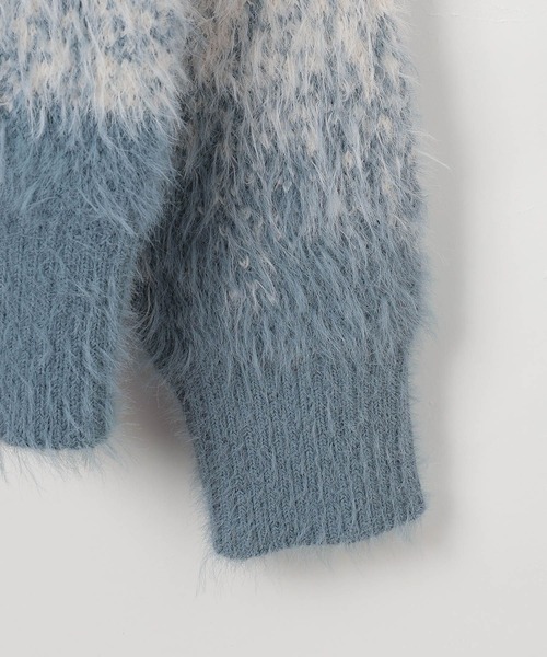 「PBLIM」 長袖ニット FREE チャコールグレー レディース_画像9