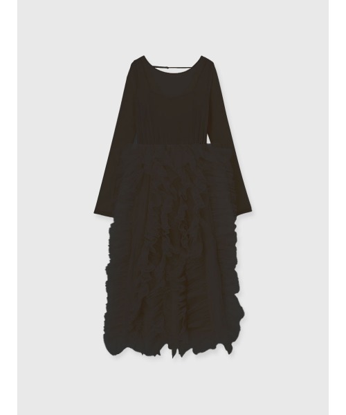 EIMY ISTOIRE（エイミーイストワール） ドレス シアーベロアドッキング