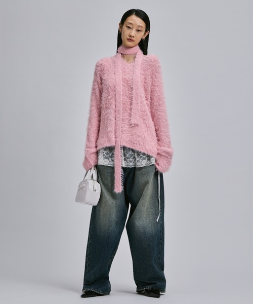 「FEKETE」 長袖ニット SMALL グレー レディース_画像2