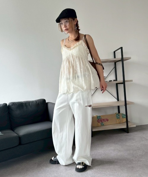 「HANNE」 デニムパンツ MEDIUM ブルー レディース_画像9