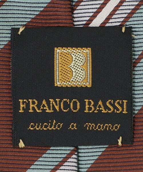 FRANCO BASSI（フランコバッシ） ネクタイ カラー レジメンタル