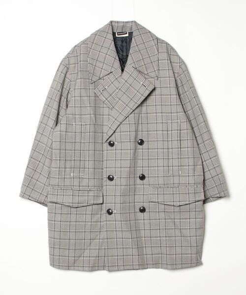 pコート ピーコート PRESTIGE APPAREL CHECK PEA COAT メンズの画像