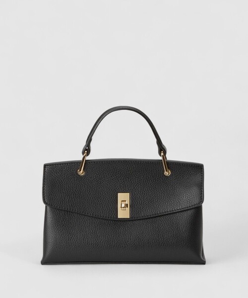 ANAYI（アナイ） ハンドバッグ シュリンク革トップハンドルバッグ