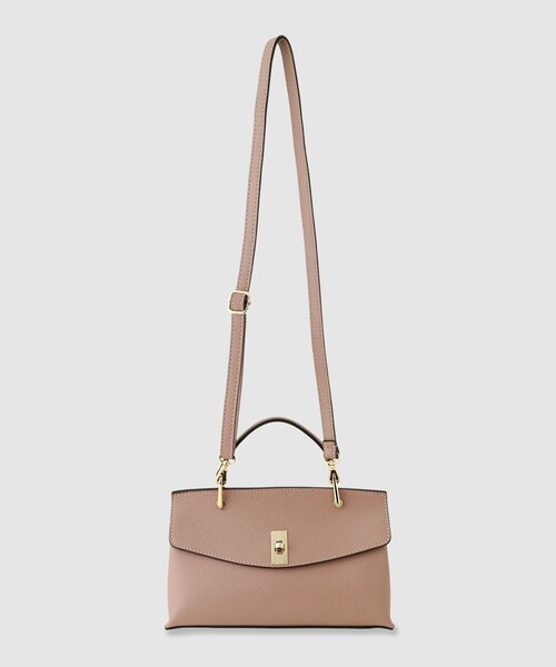 ANAYI（アナイ） ハンドバッグ シュリンク革トップハンドルバッグ