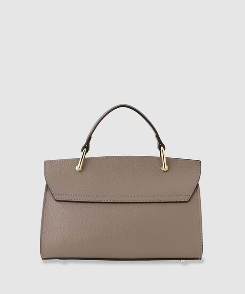 ANAYI（アナイ） ハンドバッグ シュリンク革トップハンドルバッグ