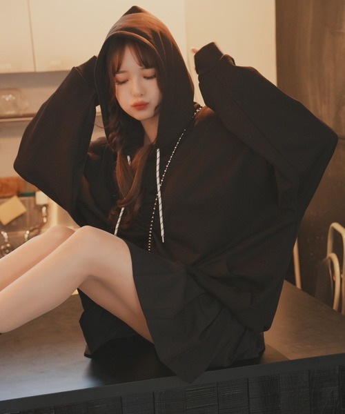 「ADAMASTE」 プルオーバーパーカー FREE ブルー メンズ_画像2