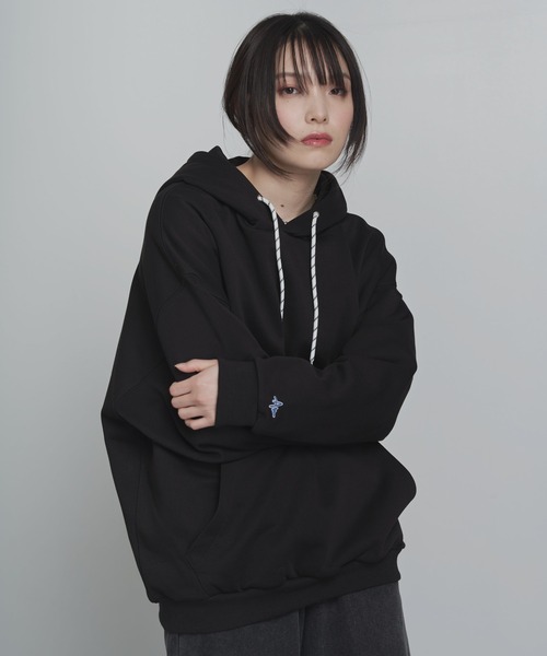 「ADAMASTE」 プルオーバーパーカー FREE ブルー メンズ_画像7