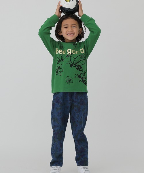 「hakka kids」 「KIDS」長袖カットソー 120cm グリーン キッズ_画像9