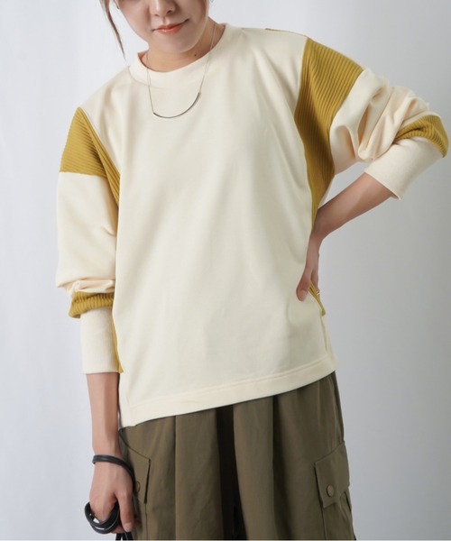 「LUCA/LADY LUCK LUCA」 スウェットカットソー FREE パープル レディース_画像2