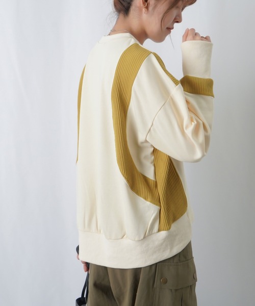 「LUCA/LADY LUCK LUCA」 スウェットカットソー FREE パープル レディース_画像3