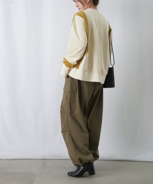 「LUCA/LADY LUCK LUCA」 スウェットカットソー FREE パープル レディース_画像6