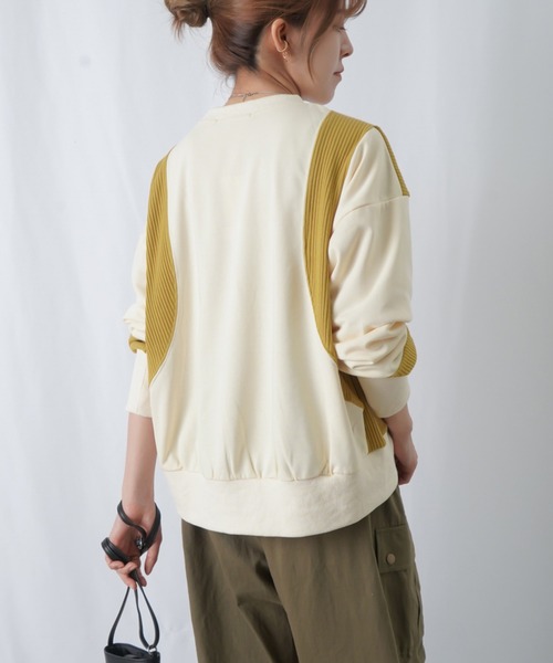 「LUCA/LADY LUCK LUCA」 スウェットカットソー FREE パープル レディース_画像7