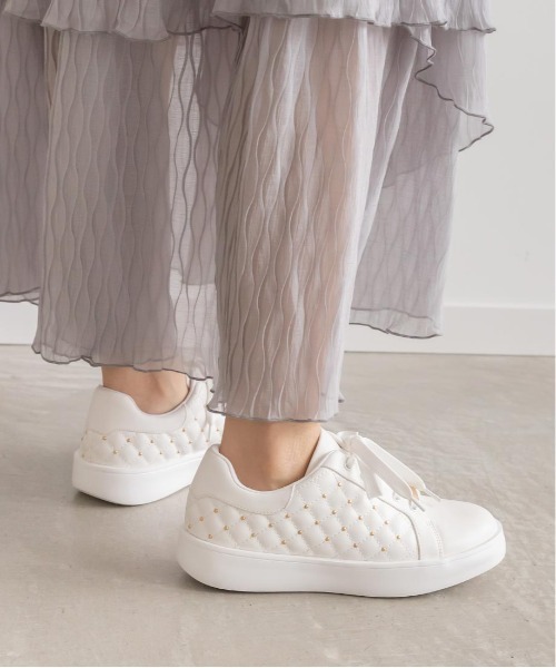 「RANDA」 ローカットスニーカー L グレー レディース_画像7