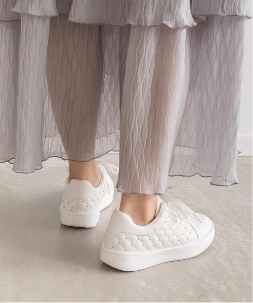 「RANDA」 ローカットスニーカー L グレー レディース_画像9