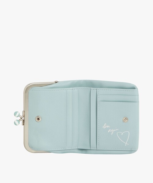 agnes b.（アニエスベー） 財布 レザー がま口 ミニ ウォレット ”Irene