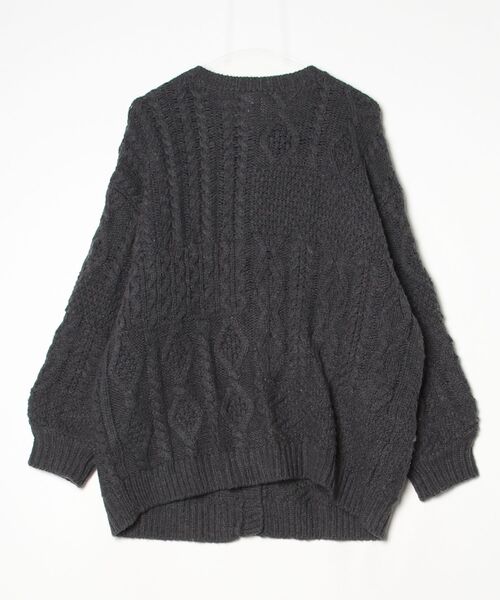 「Ungrid」 ニットカーディガン FREE チャコールグレー レディース_画像2