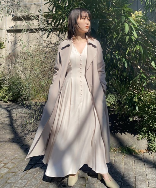 「FRAY I.D」 長袖ワンピース 0 グレー レディース_画像3