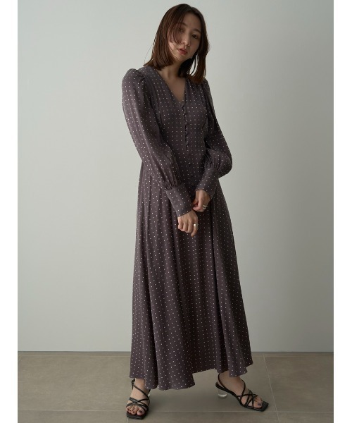 「FRAY I.D」 長袖ワンピース 0 グレー レディース_画像7