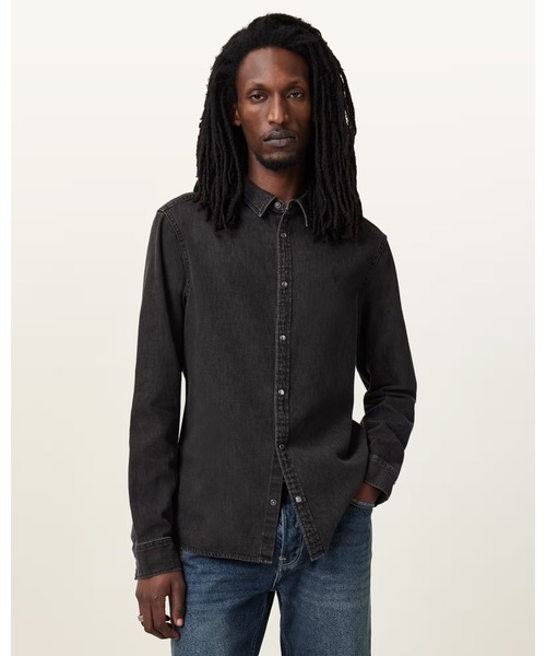 ALLSAINTS（オールセインツ） シャツ GLEASON RAMSKULL DENIM SHIRT