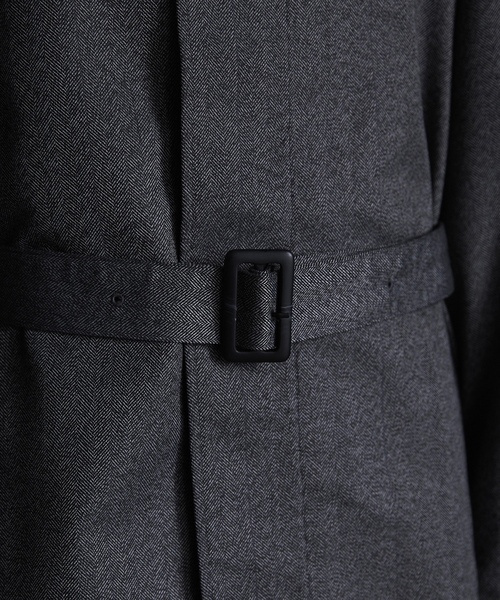 「CALLNE」 ステンカラーコート M グレー メンズ_画像3