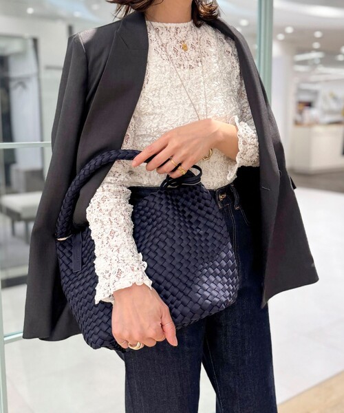 ネイビー メッシュショルダーバッグ NOLLEY'S（ノーリーズ） ショルダーバッグ バッグ メッシュワン