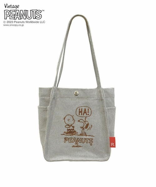 「Vintage PEANUTS」 ハンドバッグ FREE チャコールグレー レディース_画像6