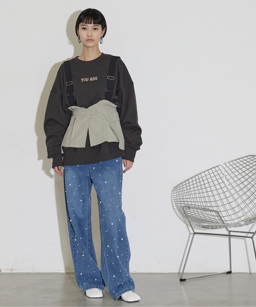 「THE YOn」 ベスト FREE ブラック レディース_画像4