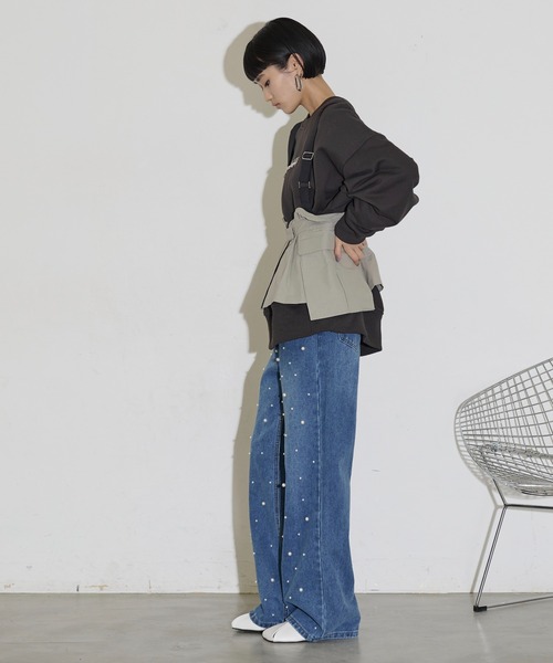 「THE YOn」 ベスト FREE ブラック レディース_画像8