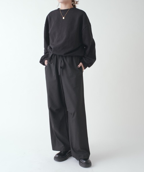 「Lui's」 イージーパンツ S ブラック メンズ_画像4