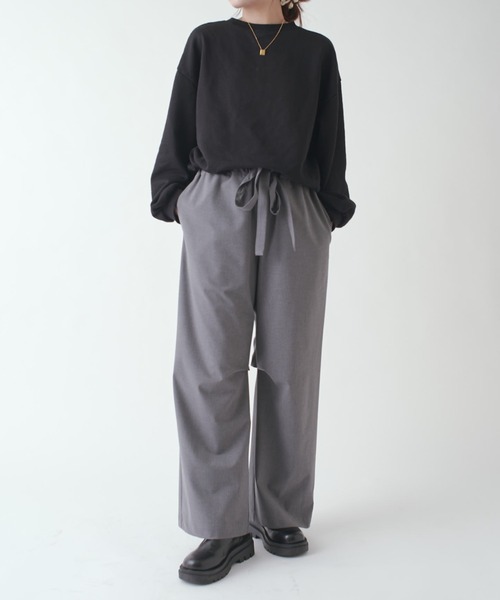 「Lui's」 イージーパンツ S ブラック メンズ_画像6