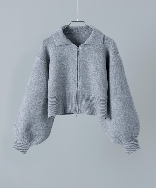 「etoll.」 ニットカーディガン M グレイッシュベージュ レディース_画像9