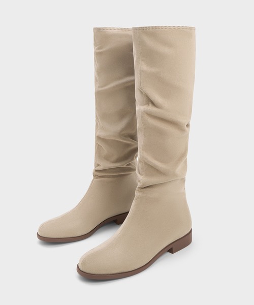 「CHARLES & KEITH」 ロングブーツ 23.5cm ブラック レディース_画像5