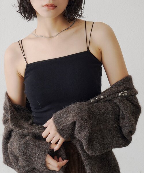 conte キャミソール 「conte」アシンメトリー レース キャミソール