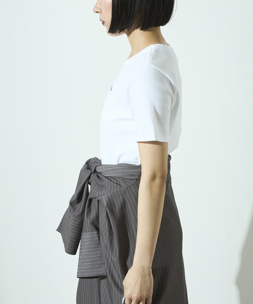 「PETIT BATEAU」 半袖Tシャツ M ホワイト レディース_画像6