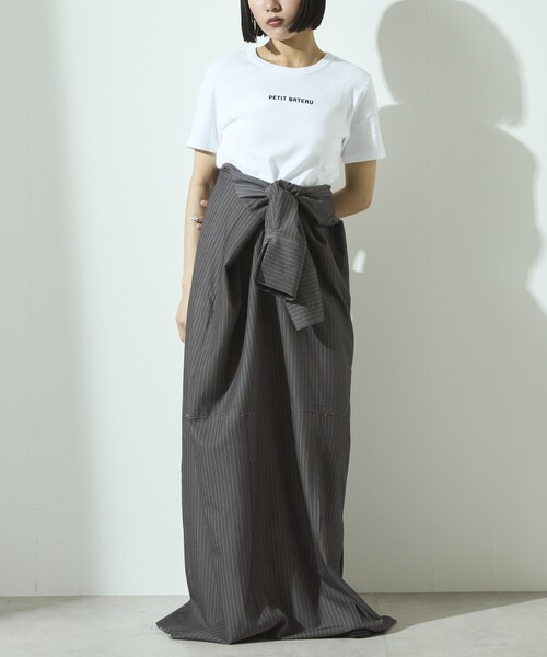 「PETIT BATEAU」 半袖Tシャツ M ホワイト レディース_画像8