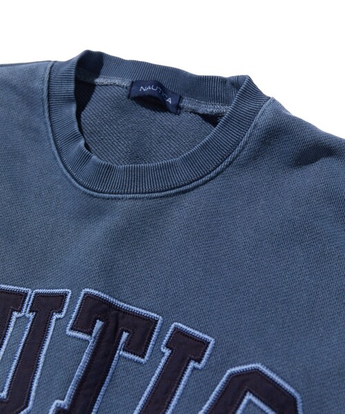 「NAUTICA」 スウェットカットソー - ワイン メンズの画像