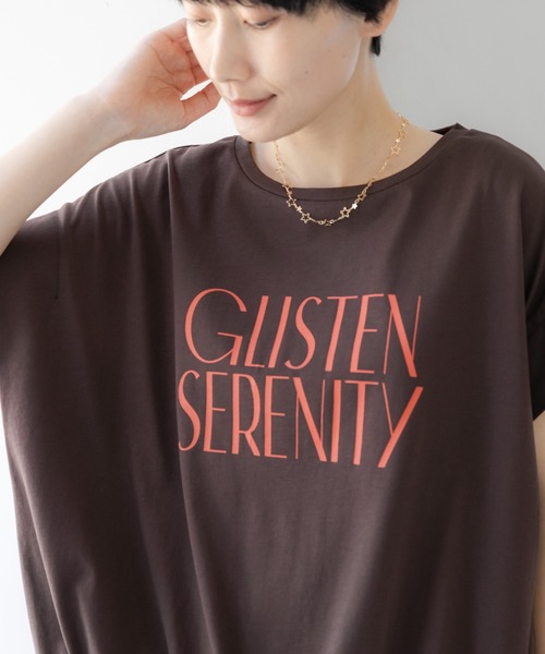 tシャツ 「UVカット・接触冷感」フロントギャザーロゴT/670094 レディースの画像