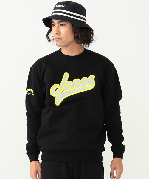 BEAMS GOLF」 スウェットカットソー「jonesコラボ」 S ブラック メンズ 