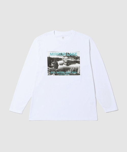 tシャツ T-GRAPHICS 風景フォトプリント クルーネック 長袖Tシャツ