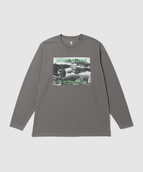 tシャツ T-GRAPHICS 風景フォトプリント クルーネック 長袖Tシャツ